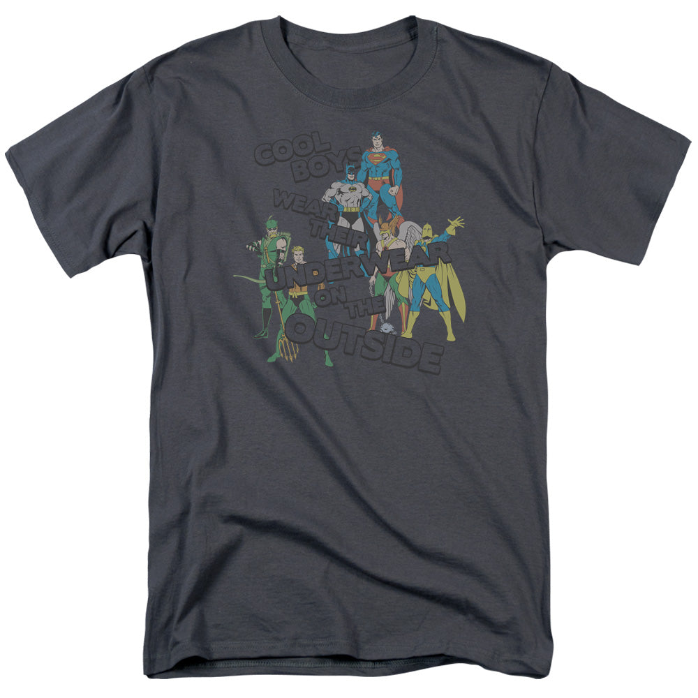 DC Comics Underwear Mens T Shirt Silver Officially Licensed
