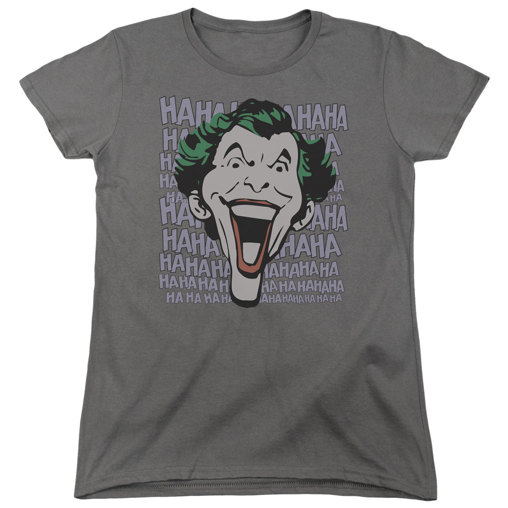 DC Comics Dastardly Merriment Womens T Shirt Charcoal Officially Licensed