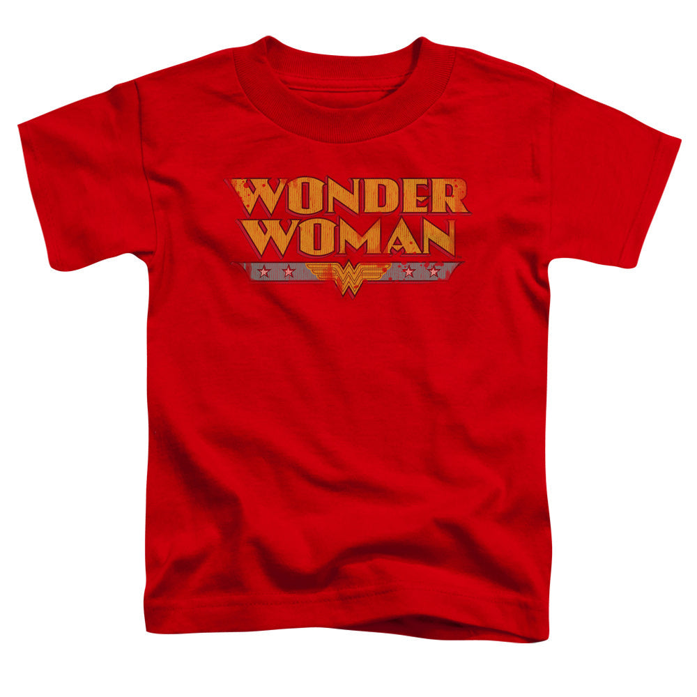 DC Comics Wonder Woman Logo Toddler Kids Youth T Shirt Red Officially Licensed