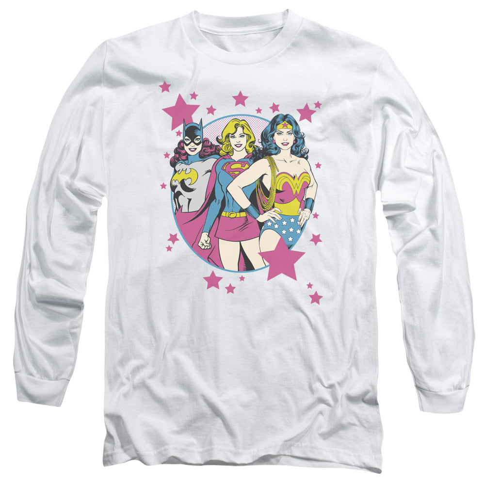 DC Comics We Are Superior Mens Long Sleeve Shirt White Officially Licensed