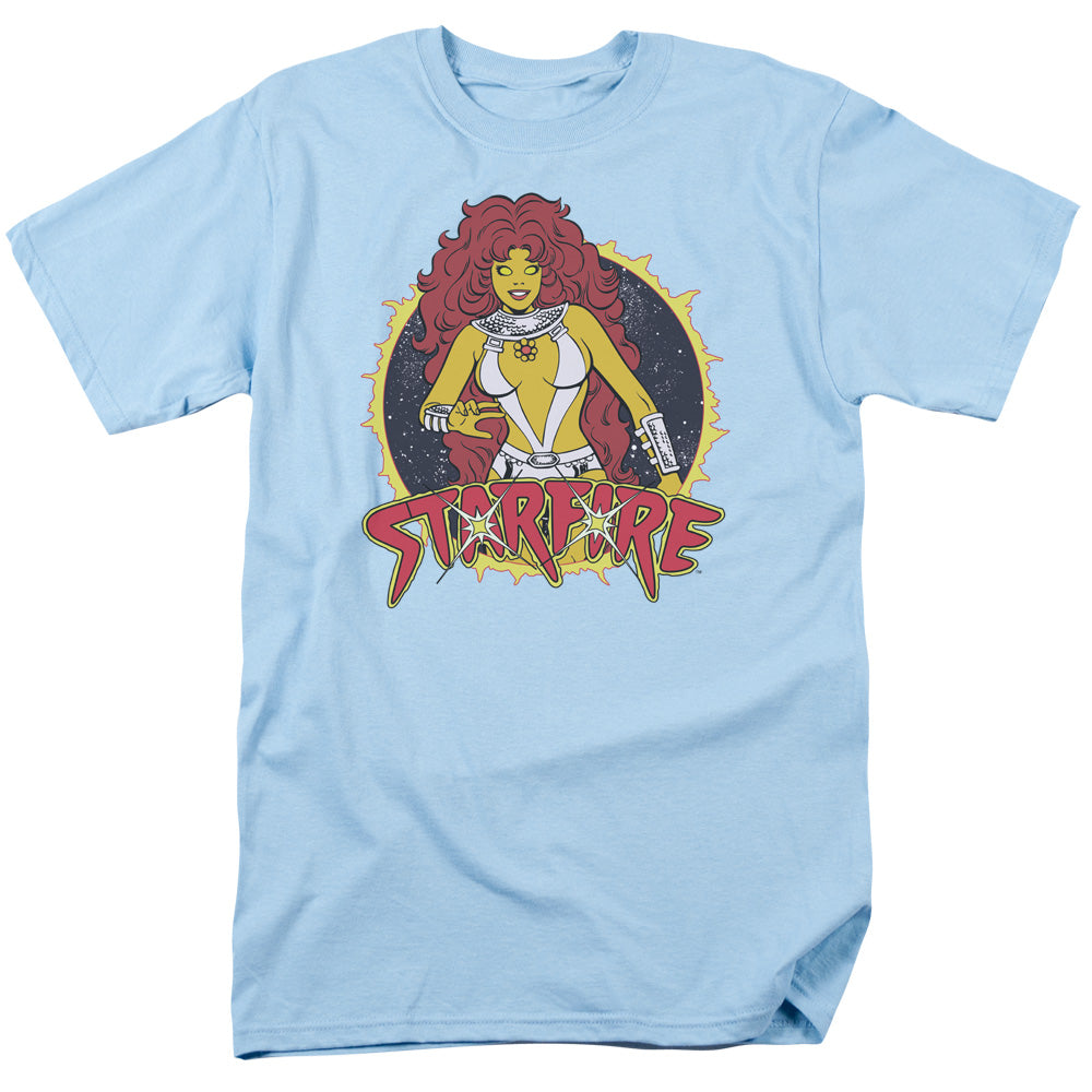 Dc Starfire Mens T Shirt Light Blue Officially Licensed