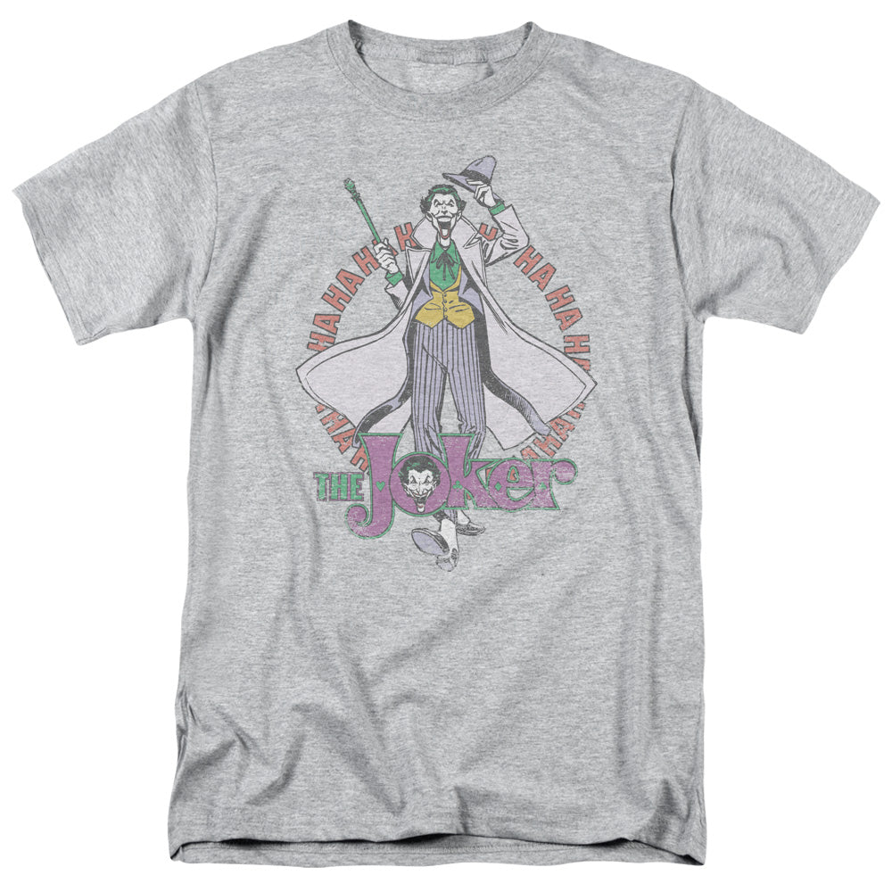 DC Comics Maniacal Mens T Shirt Athletic Heather Officially Licensed