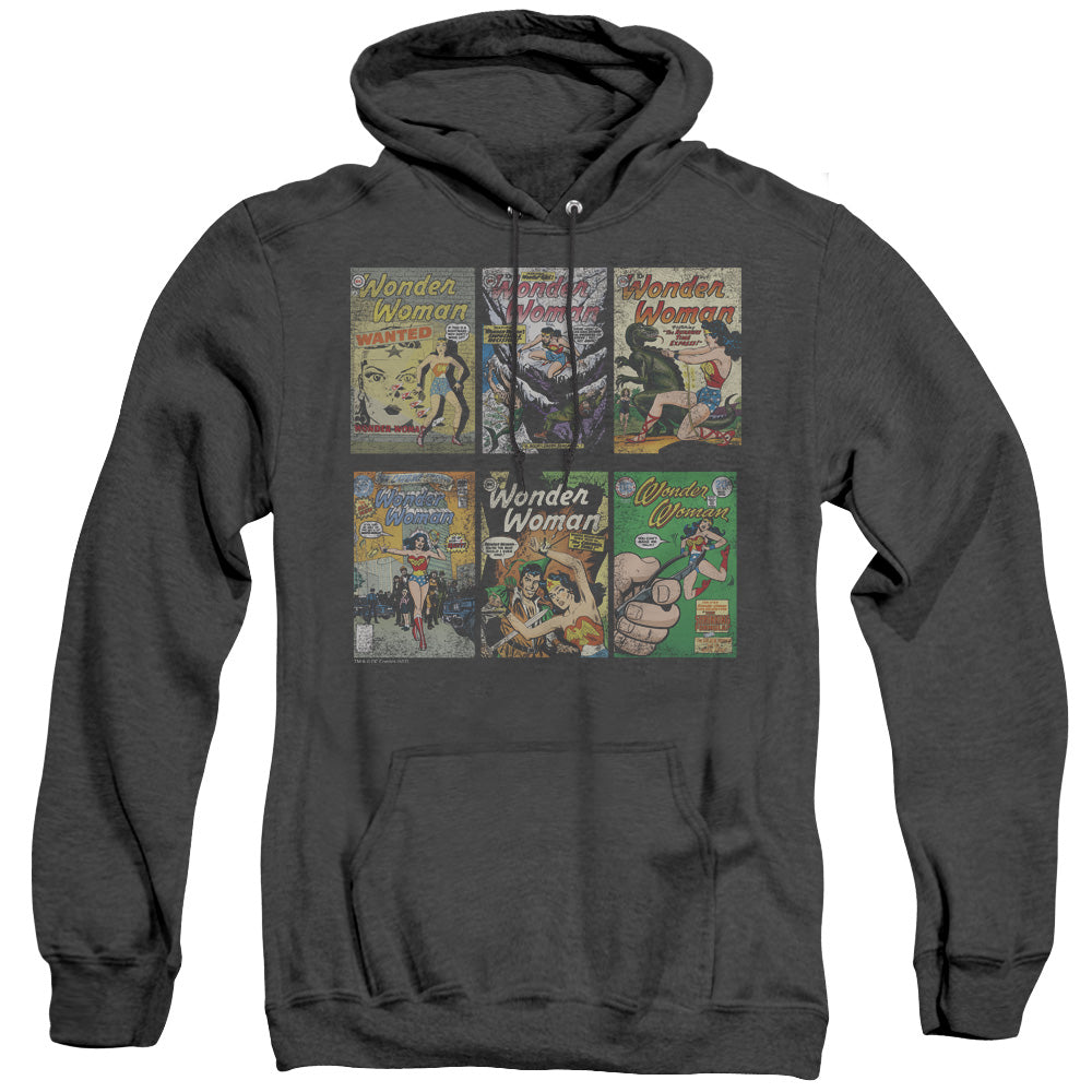 DC Comics Ww Covers Heather Mens Hoodie Black Officially Licensed