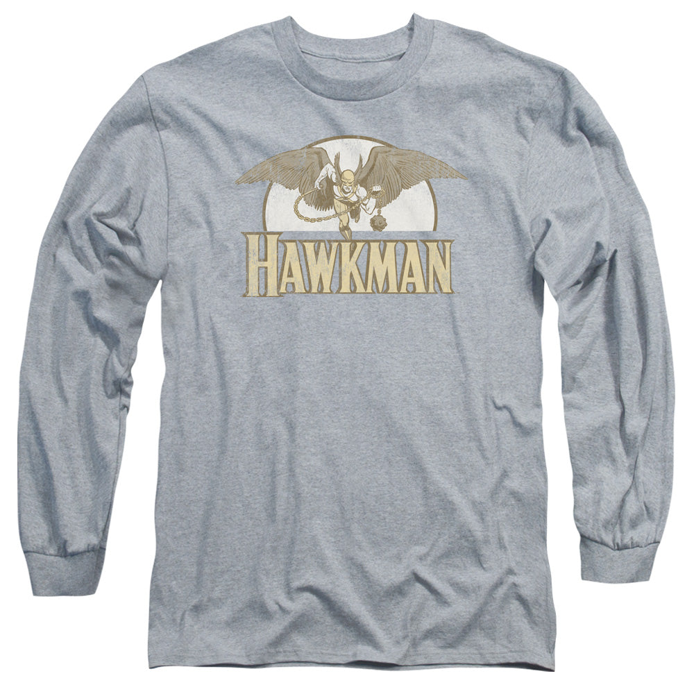 DC Comics Fly by Mens Long Sleeve Shirt Athletic Heather Officially Licensed