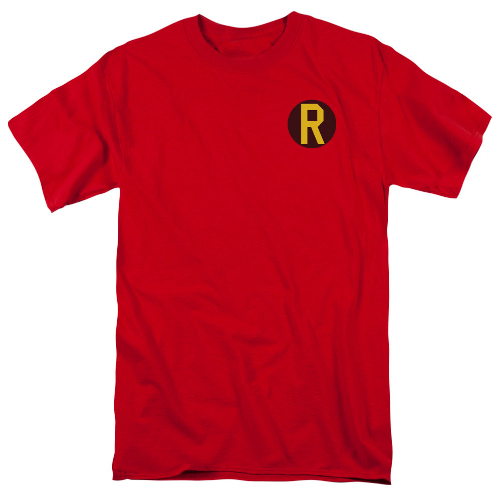 DC Comics Robin Logo Mens T Shirt Red Officially Licensed