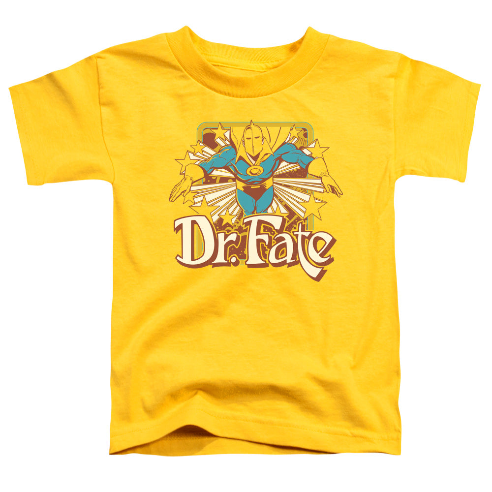 DC Comics Dr Fate Stars Toddler Kids Youth T Shirt Yellow Officially Licensed