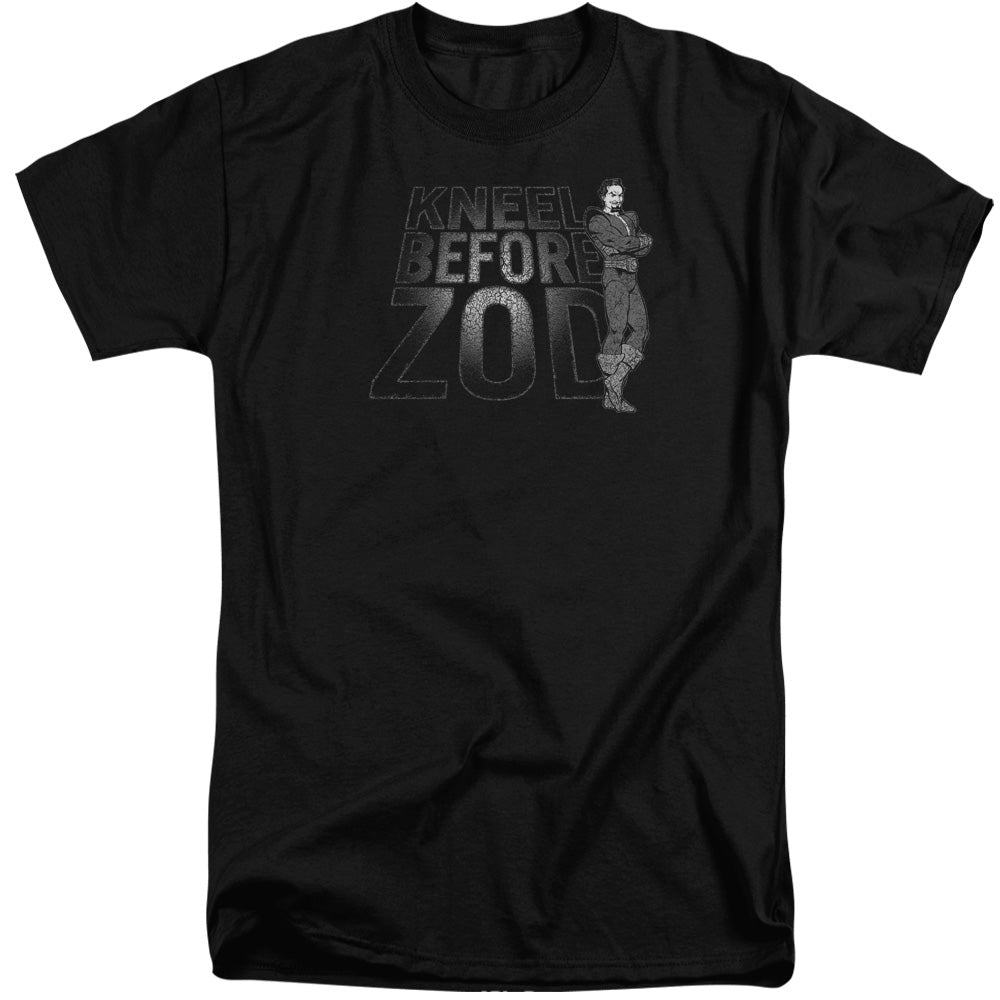 DC Comics Kneel Zod Mens Tall T Shirt Adult Tall Black Officially Licensed