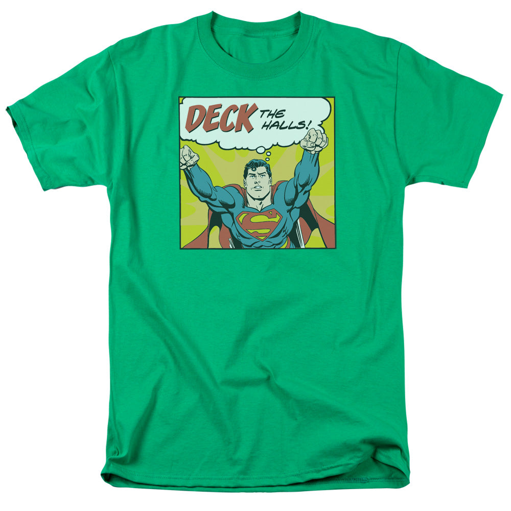 Dc Deck The Halls Mens T Shirt Kelly Green Officially Licensed