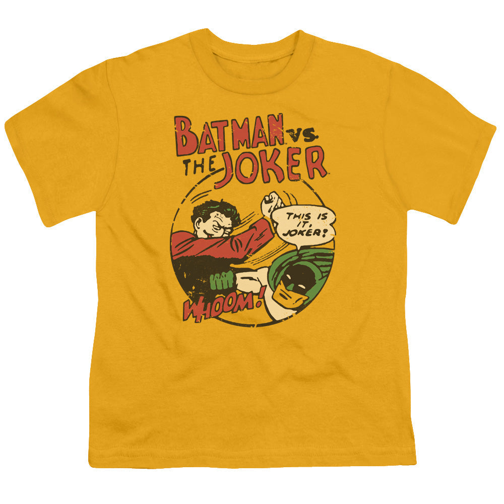DC Comics Grudge Match Kids Youth T Shirt Gold Officially Licensed