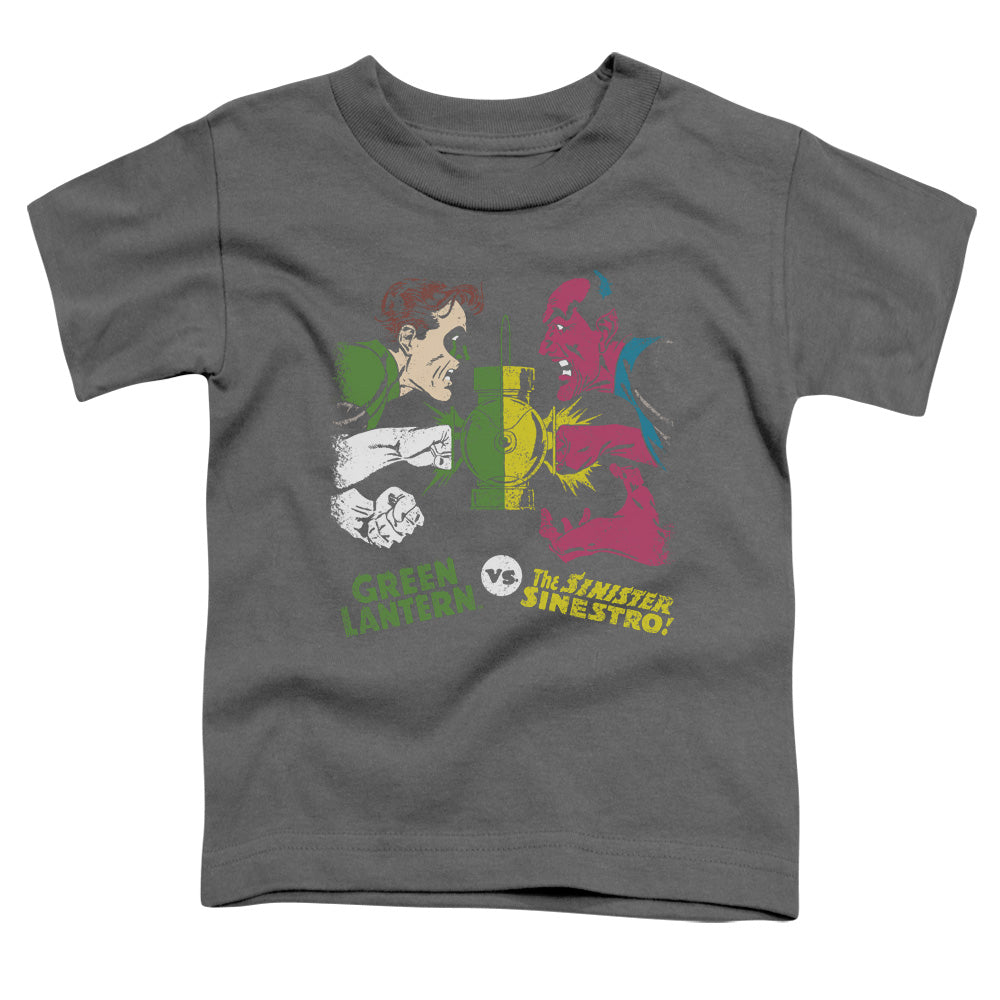 DC Comics Gl Vs Sinestro Toddler Kids Youth T Shirt Charcoal Officially Licensed