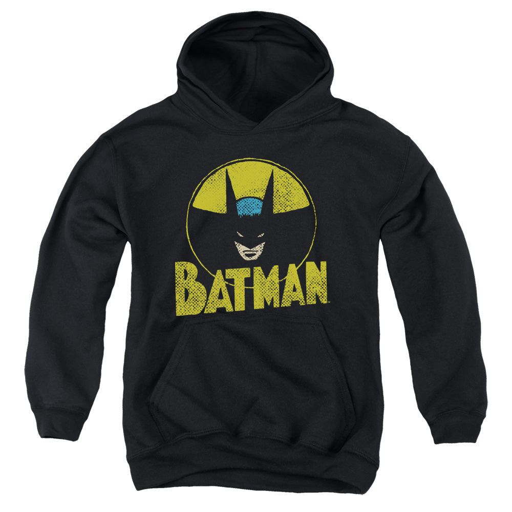 DC Comics Circle Bat Kids Youth Hoodie Black Officially Licensed