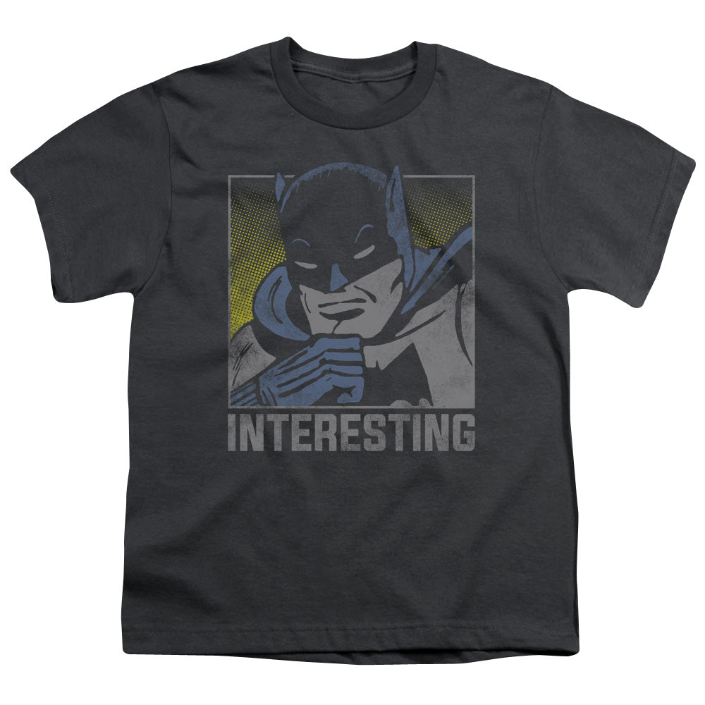 DC Comics Interesting Kids Youth T Shirt Charcoal Officially Licensed