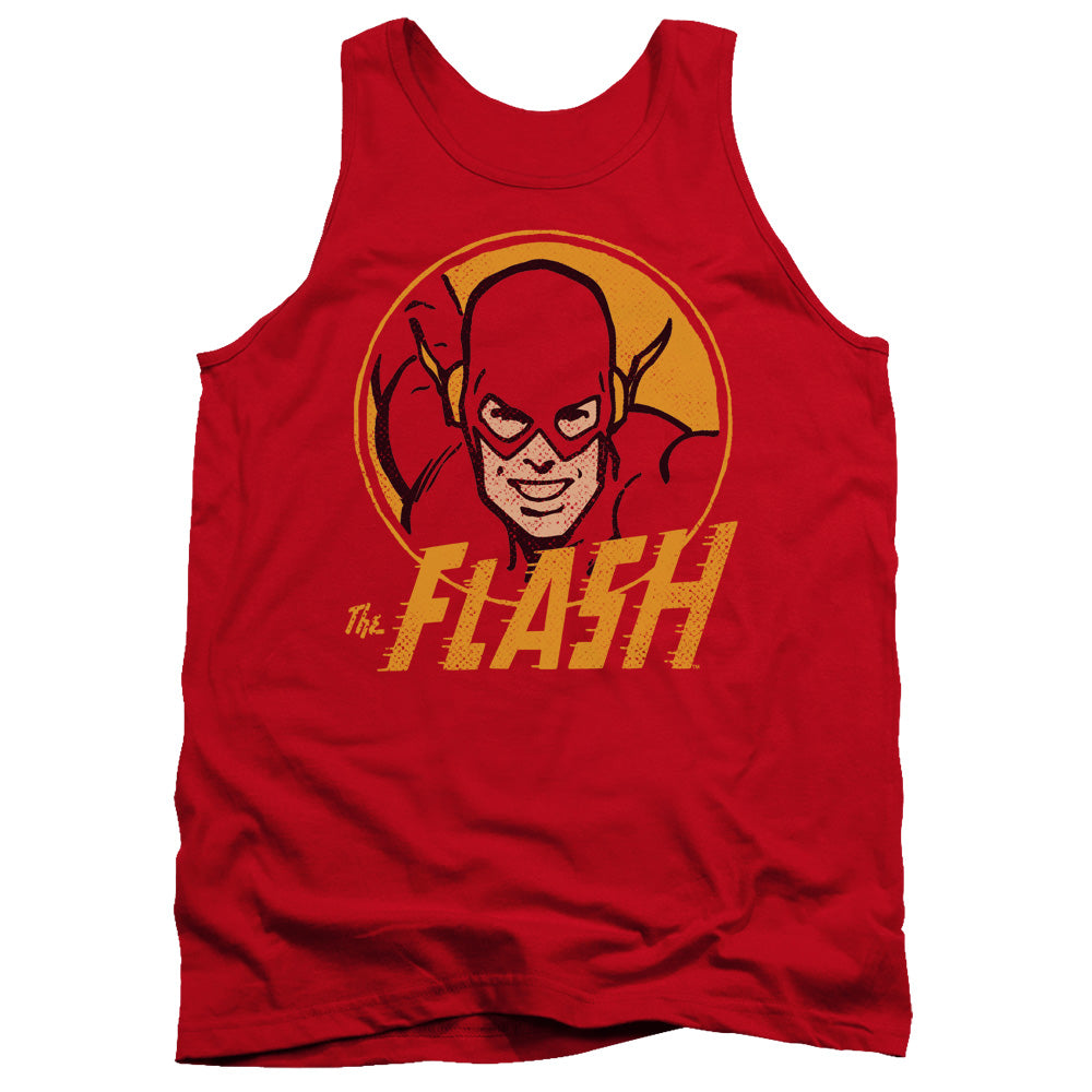 DC Comics Flash Flash Circle Mens Tank Top Shirt Red Officially Licensed