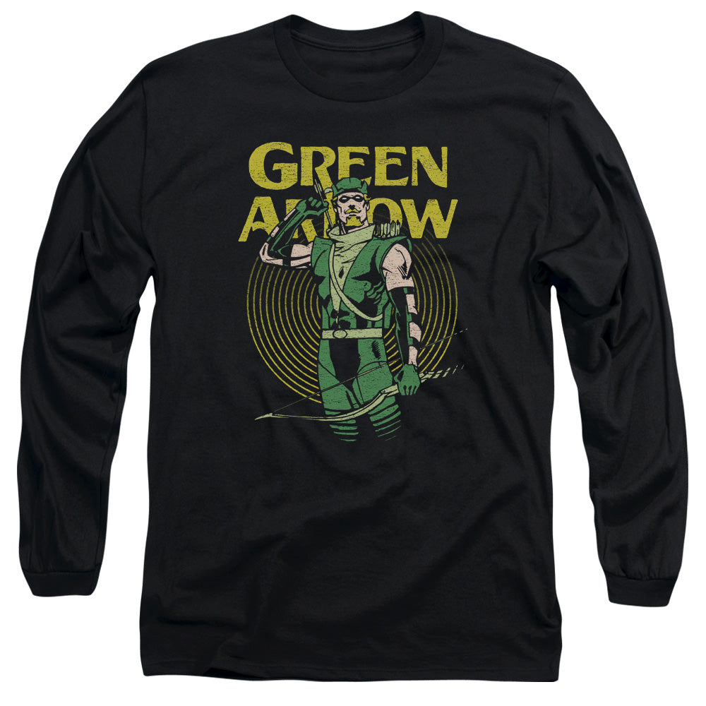 DC Comics Pull Mens Long Sleeve Shirt Black Officially Licensed