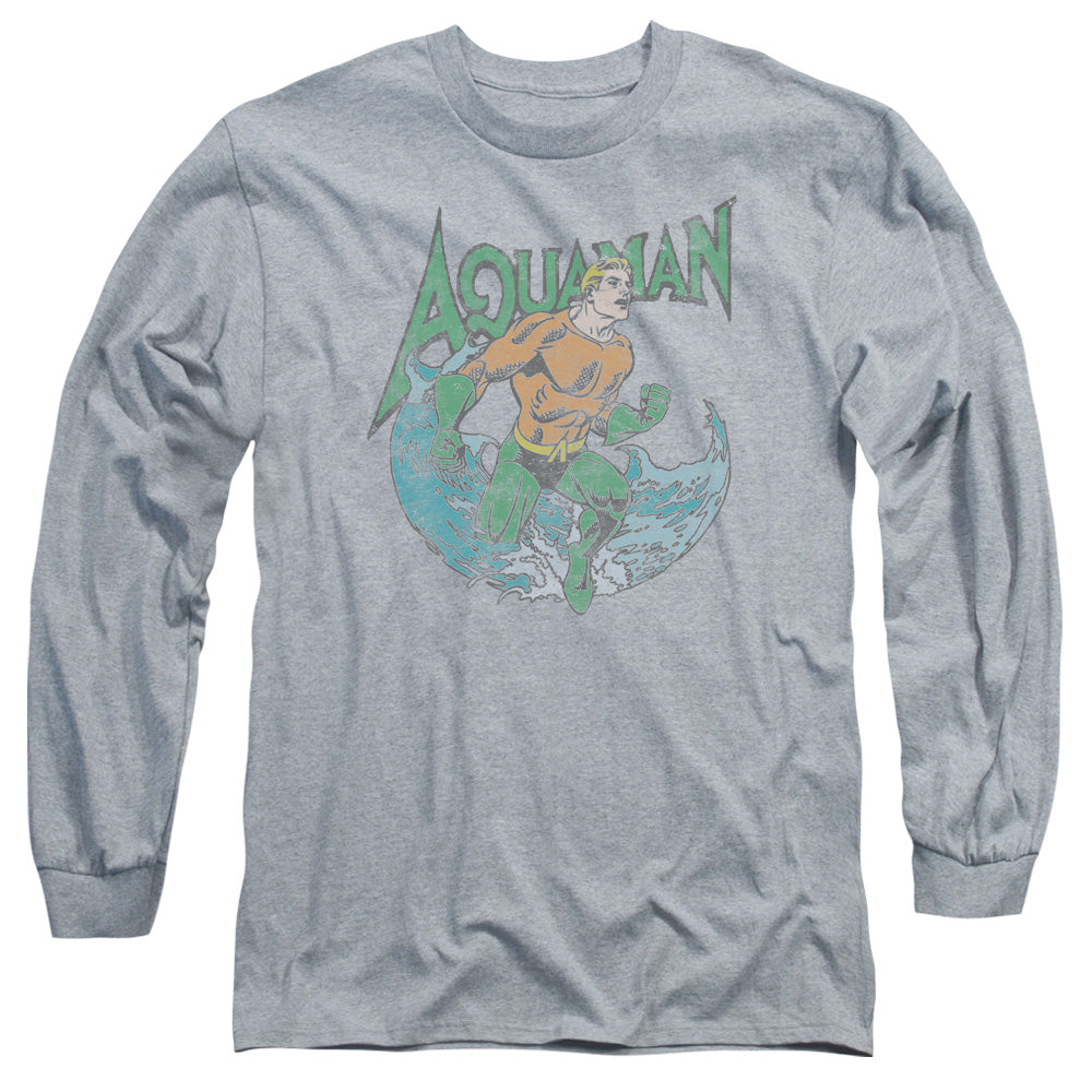 DC Comics Marco Mens Long Sleeve Shirt Athletic Heather Officially Licensed