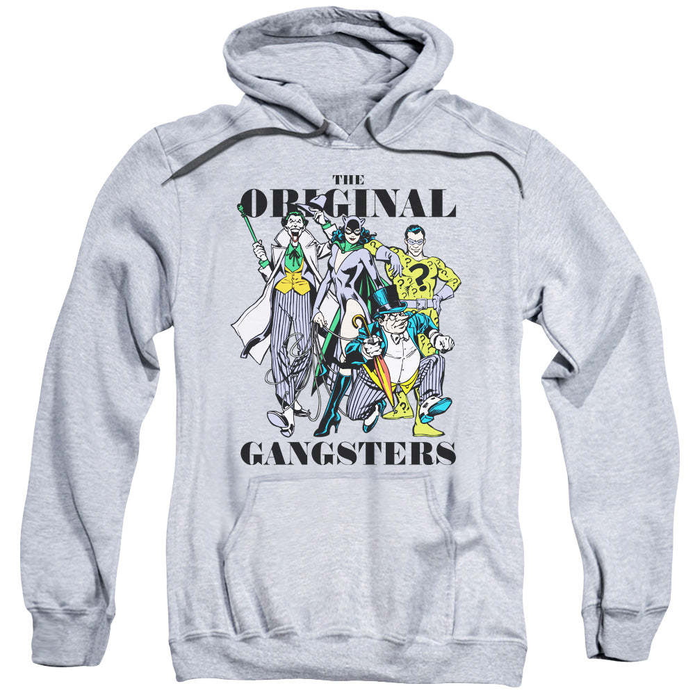 DC Comics Original Gangsters Mens Hoodie Athletic Heather Officially Licensed