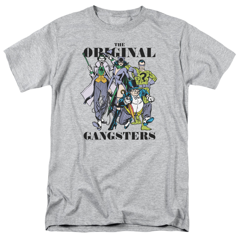 DC Comics Original Gangsters Mens T Shirt Athletic Heather Officially Licensed