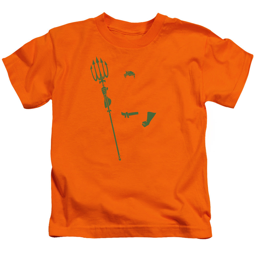 DC Comics Aqua Min Juvenile Kids Youth T Shirt Orange Officially Licensed
