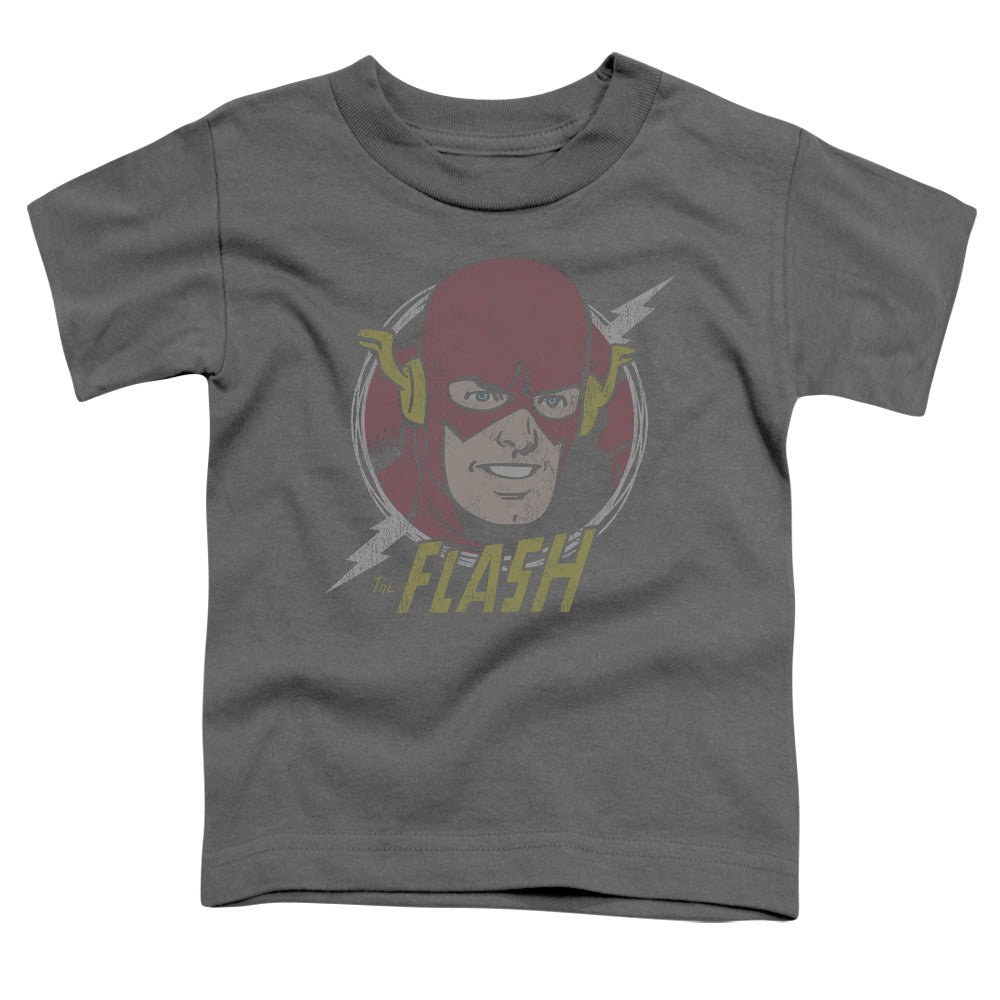 DC Comics Flash Vintage Voltage Toddler Kids Youth T Shirt Charcoal Officially Licensed