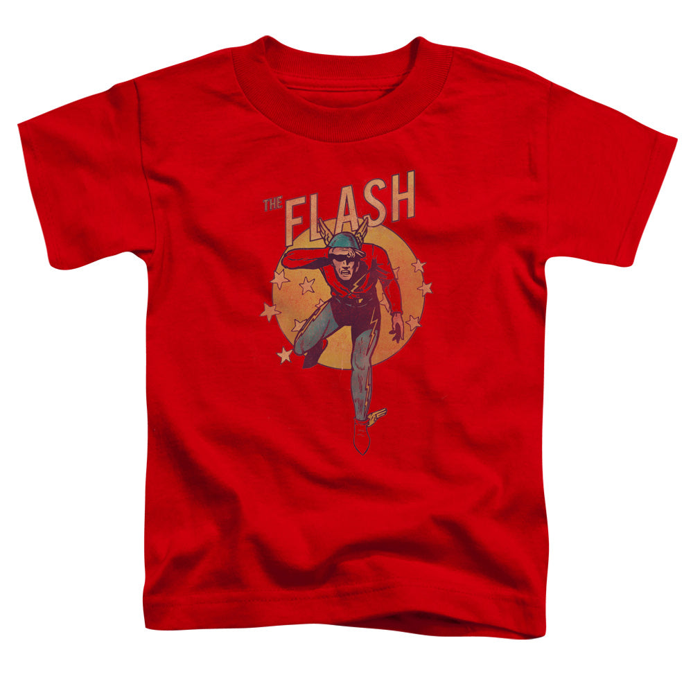 DC Comics Flash Circle & Stars Toddler Kids Youth T Shirt Red Officially Licensed