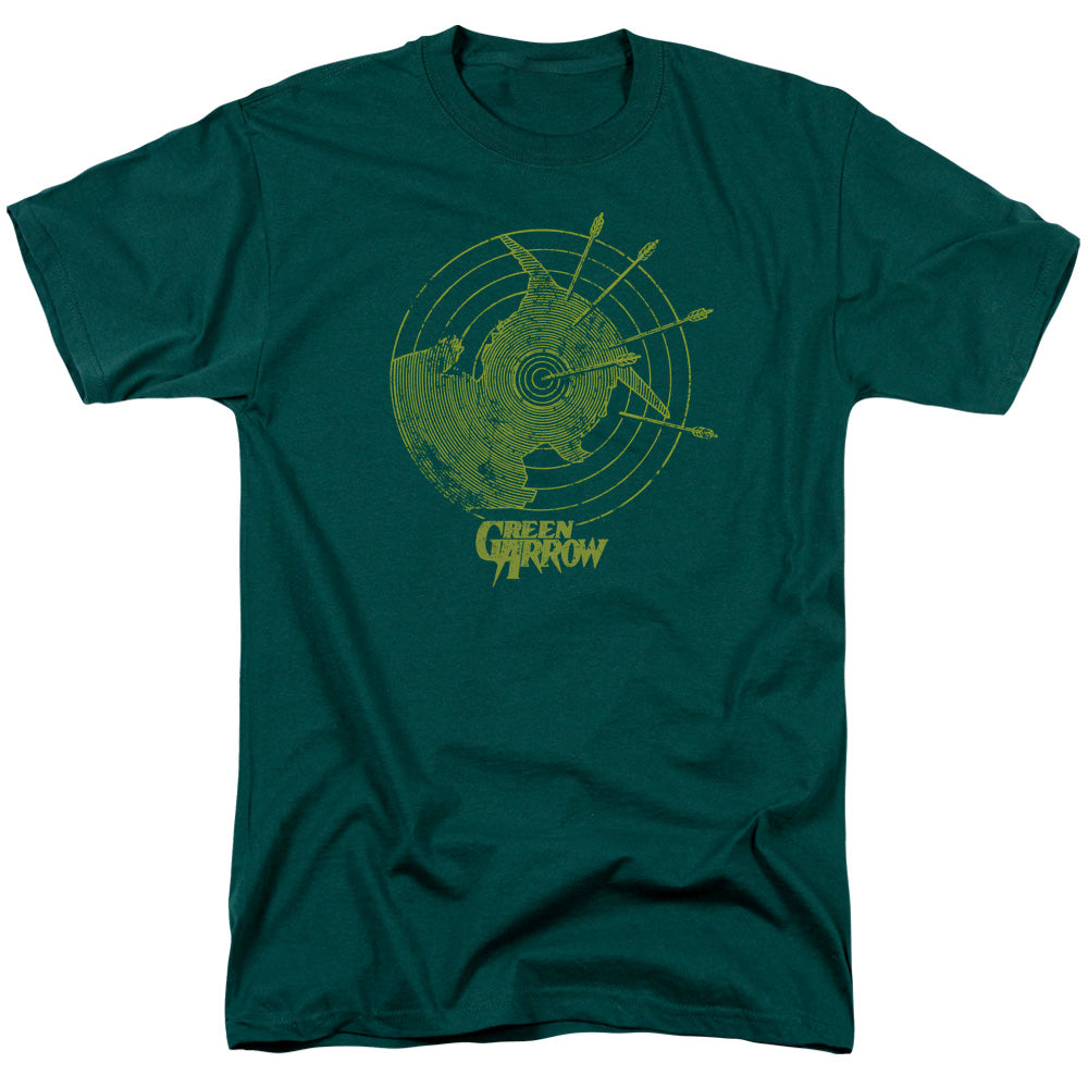 DC Comics Always on Target Mens T Shirt Hunter Green Officially Licensed