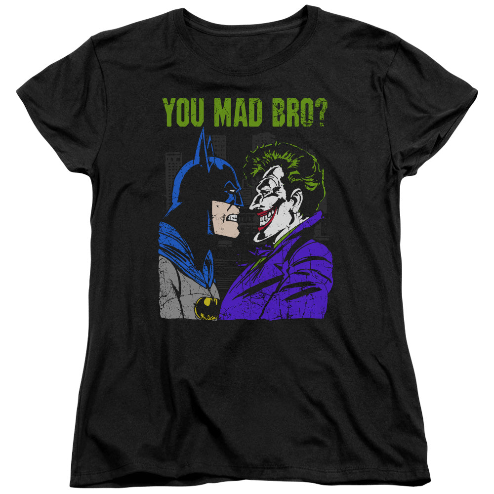 DC Comics Mad Bro Womens T Shirt Black Officially Licensed