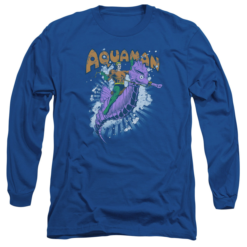 Dc Ride Free Mens Long Sleeve Shirt Royal Officially Licensed