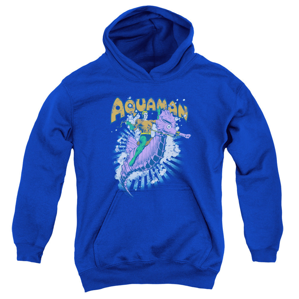 DC Comics Ride Free Kids Youth Hoodie Royal Blue Officially Licensed