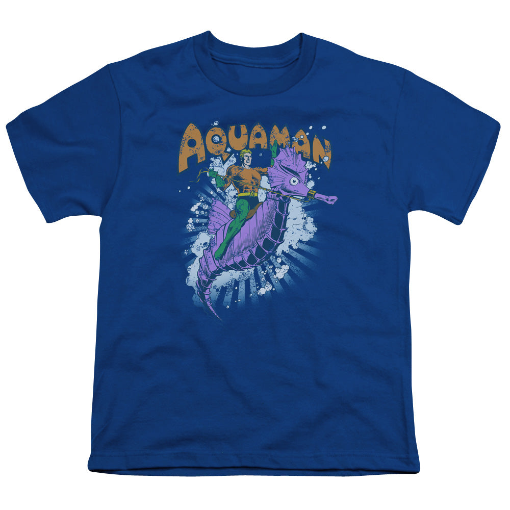 DC Comics Ride Free Kids Youth T Shirt Royal Blue Officially Licensed