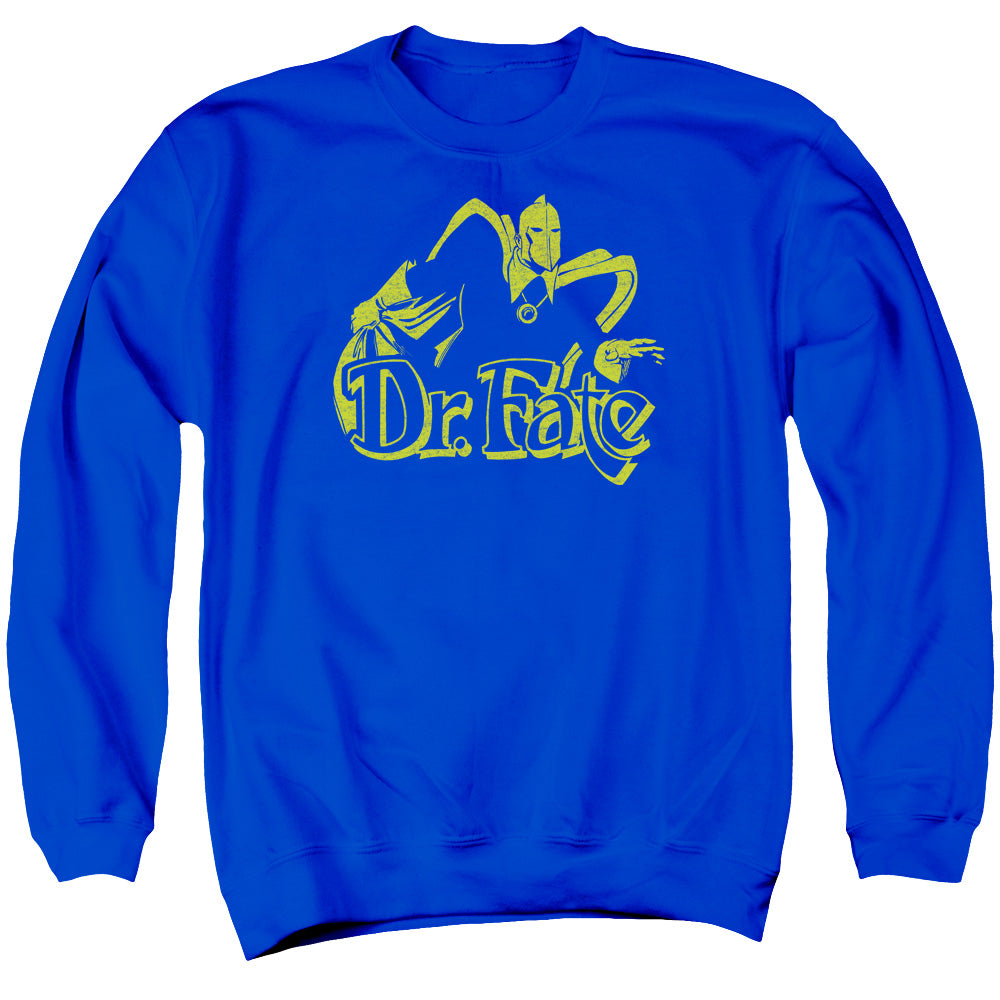DC Comics One Color Fate Mens Crewneck Sweatshirt Royal Blue Officially Licensed