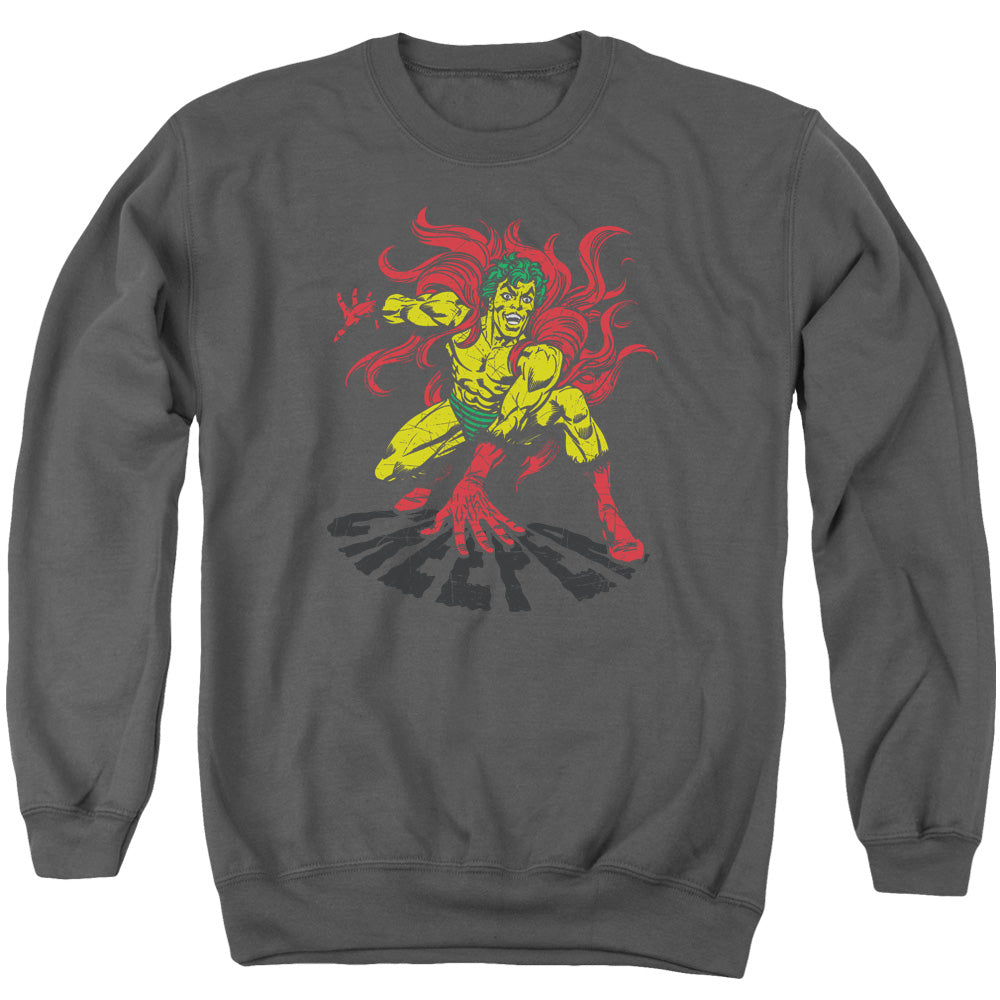 DC Comics Creeper Mens Crewneck Sweatshirt Charcoal Officially Licensed