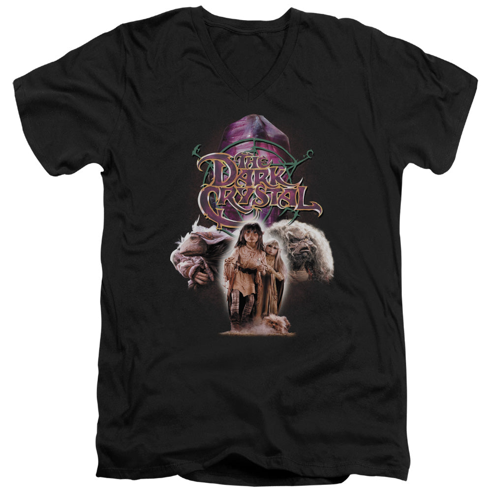 Dark Crystal the Good Guys Mens Tall T Shirt Adult V Neck Black Officially Licensed