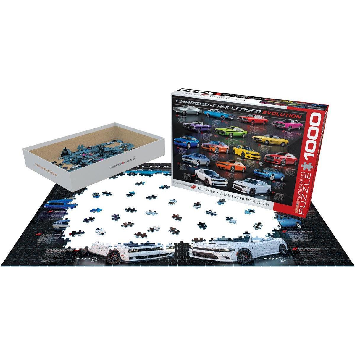 Dodge Charger & Challenger Evolution 1000 Piece Jigsaw Puzzle Eurographics