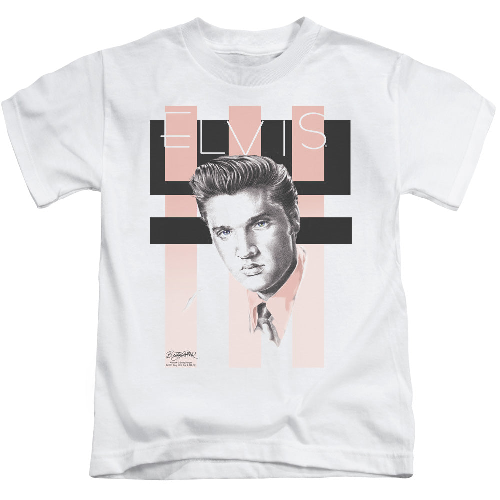 Elvis Presley Retro Juvenile Kids Youth T Shirt White Officially Licensed