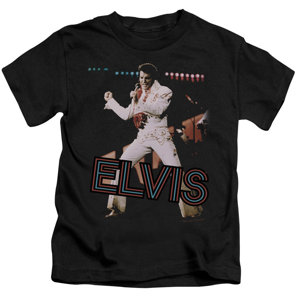 Elvis Presley Hit the Lights Juvenile Kids Youth T Shirt Black Officially Licensed