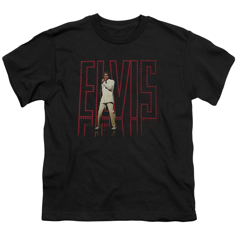 Elvis Presley Elvis 68 Album Kids Youth T Shirt Black Officially Licensed