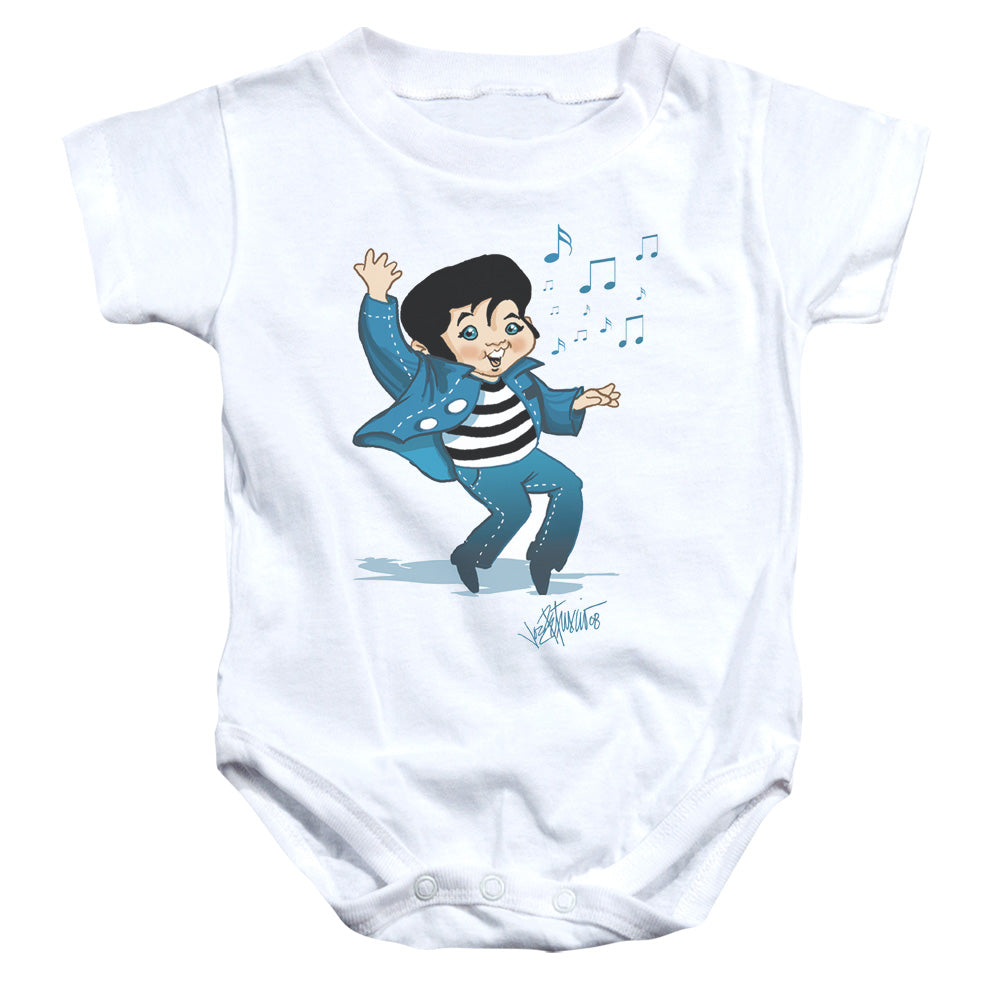 Elvis Presley Lil Jailbird Infant Baby Snapsuit White Officially Licensed