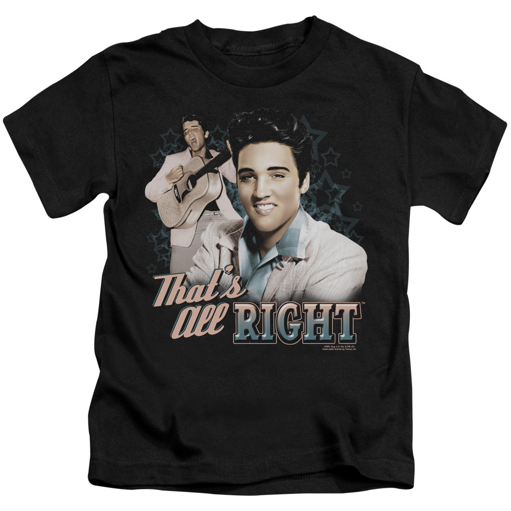 Elvis Presley Thats All Right Juvenile Kids Youth T Shirt Black Officially Licensed