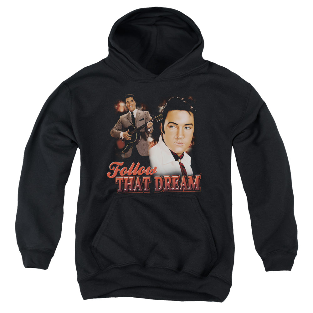 Elvis Presley Follow That Dream Kids Youth Hoodie Black Officially Licensed