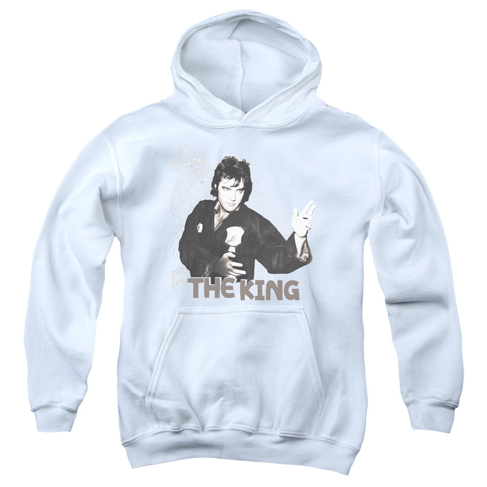 Elvis Presley Fighting King Kids Youth Hoodie White Officially Licensed