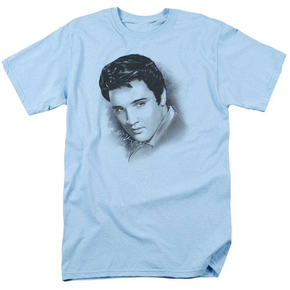 Elvis Presley Dreamy Mens T Shirt Light Blue Officially Licensed