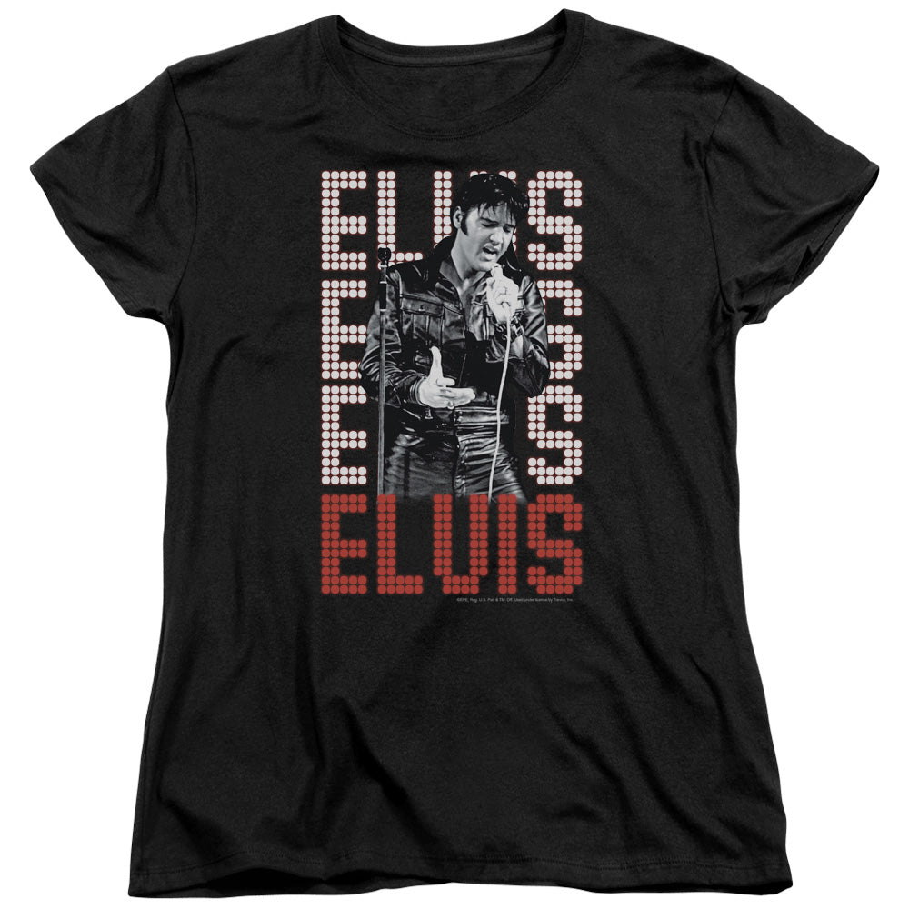 Elvis Presley 1968 Womens T Shirt Black Officially Licensed