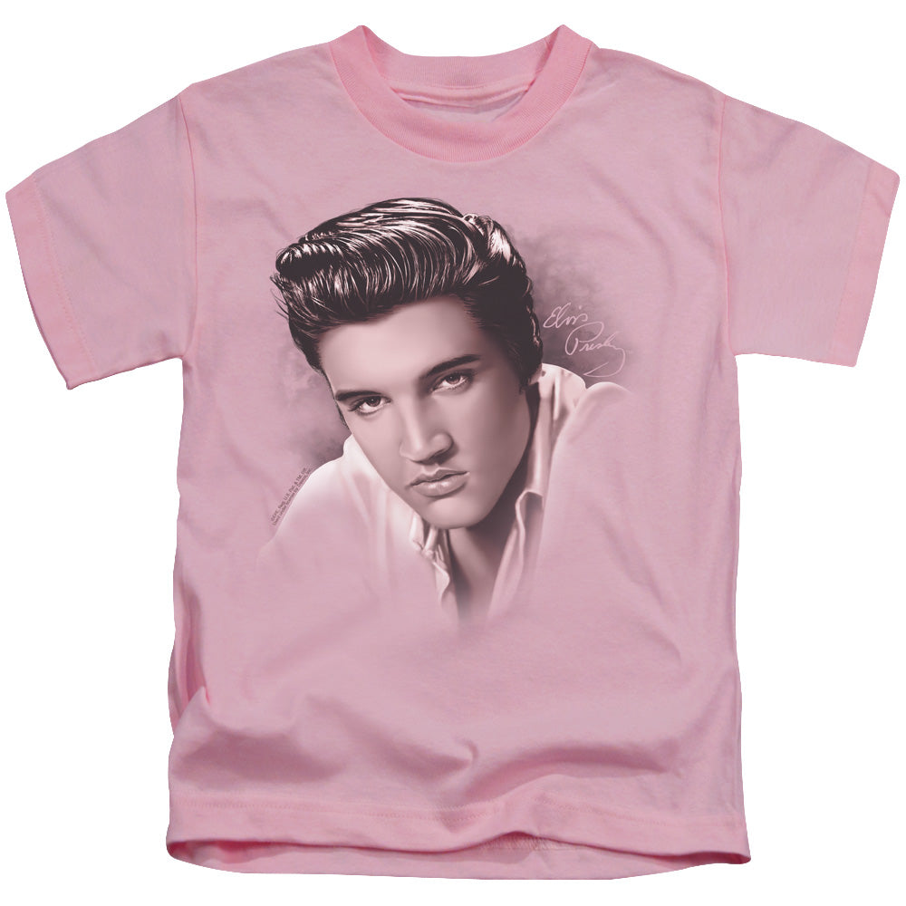 Elvis Presley the Stare Juvenile Kids Youth T Shirt Pink Officially Licensed