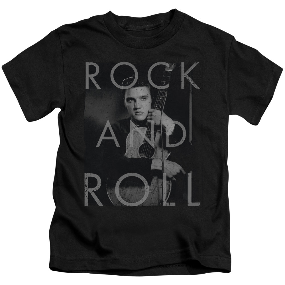 Elvis Presley Rock and Roll Juvenile Kids Youth T Shirt Black Officially Licensed