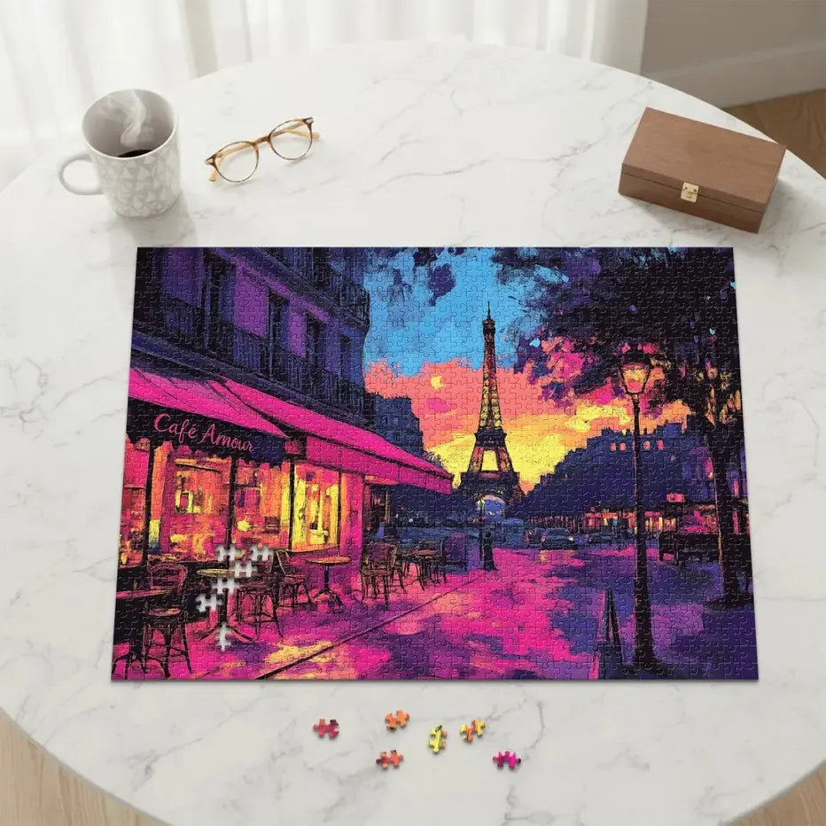Eiffel Glow 1000 Piece Jigsaw Puzzle Final Piece