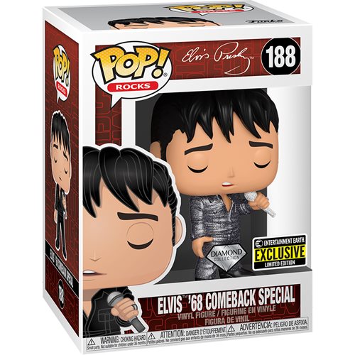 Funko Pop Rocks - Elvis Presley '68 Comeback Special #188 EE Exclusive
