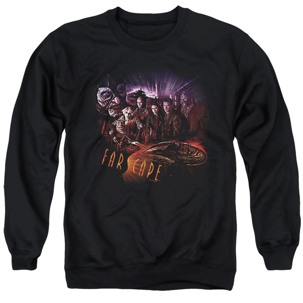 Farscape Graphic Collage Mens Crewneck Sweatshirt Black