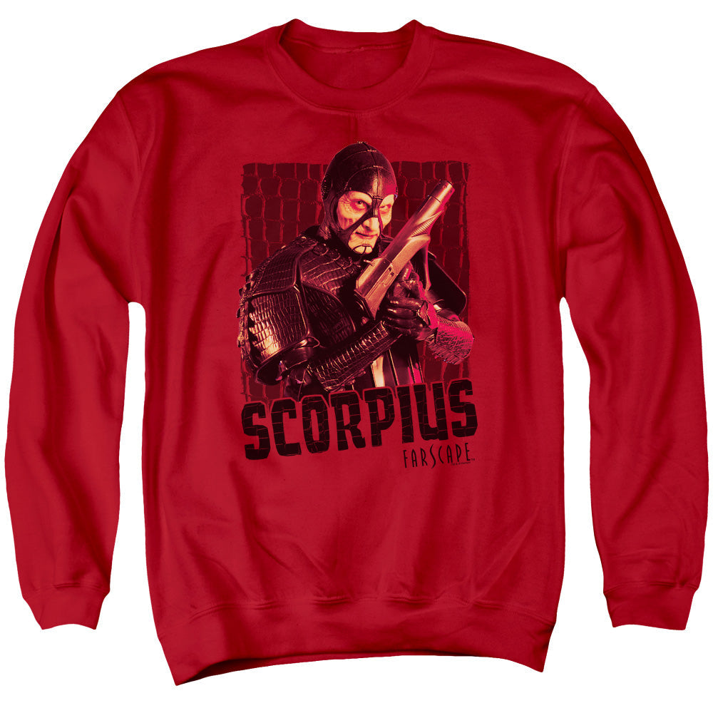 Farscape Scorpius Mens Crewneck Sweatshirt Red