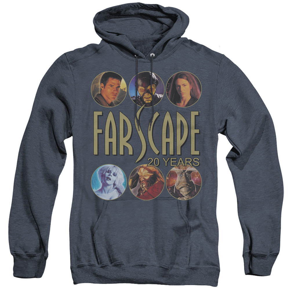 Farscape 20 Years Heather Mens Hoodie Navy
