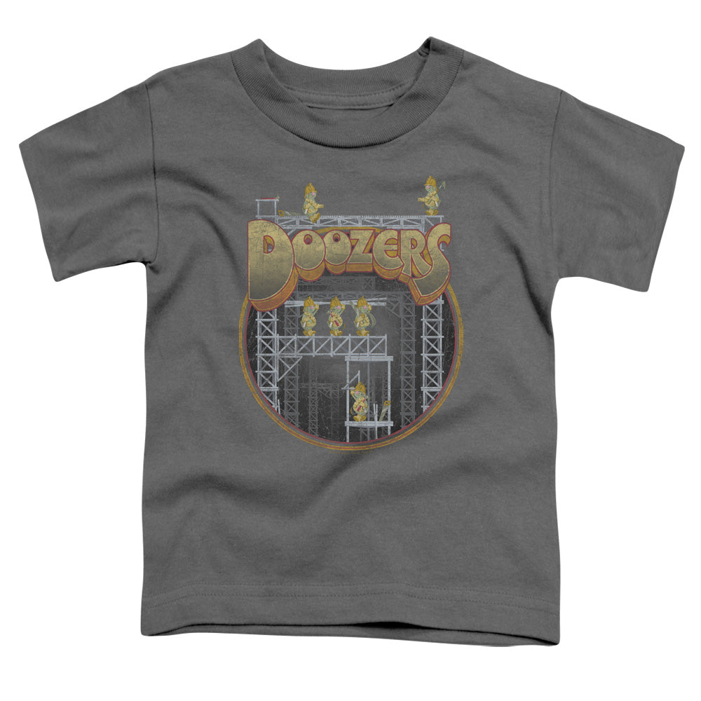 Fraggle Rock Doozers Construction Toddler Kids Youth T Shirt Charcoal